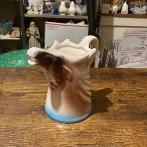 Vintage Czech porcelain moose head creamer